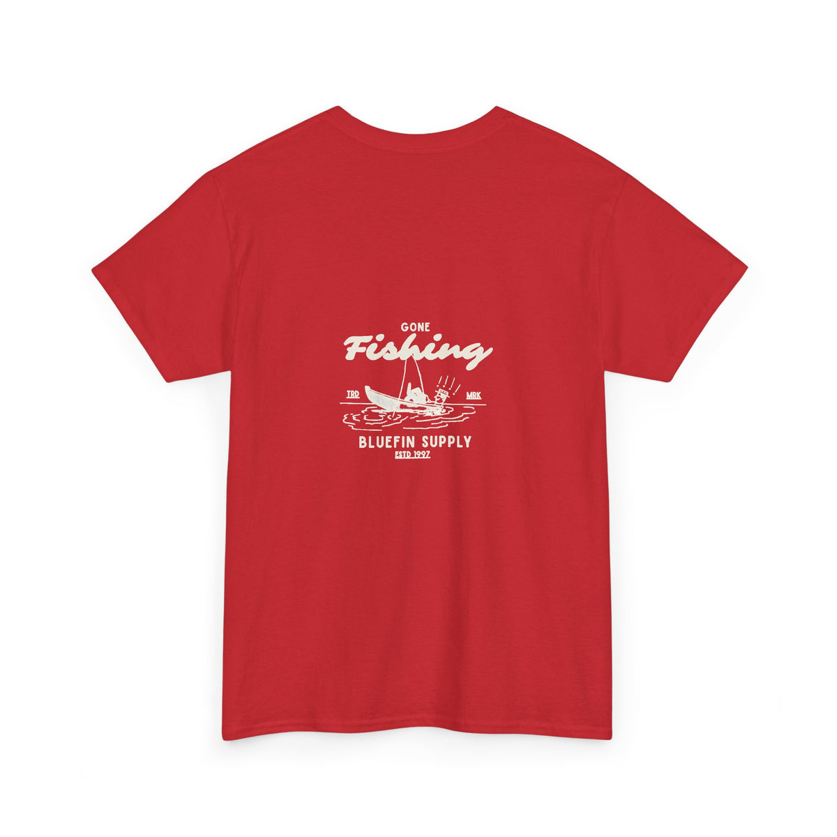 Fishing Tee — 'Gone Fishing' Graphic Cotton Shirt