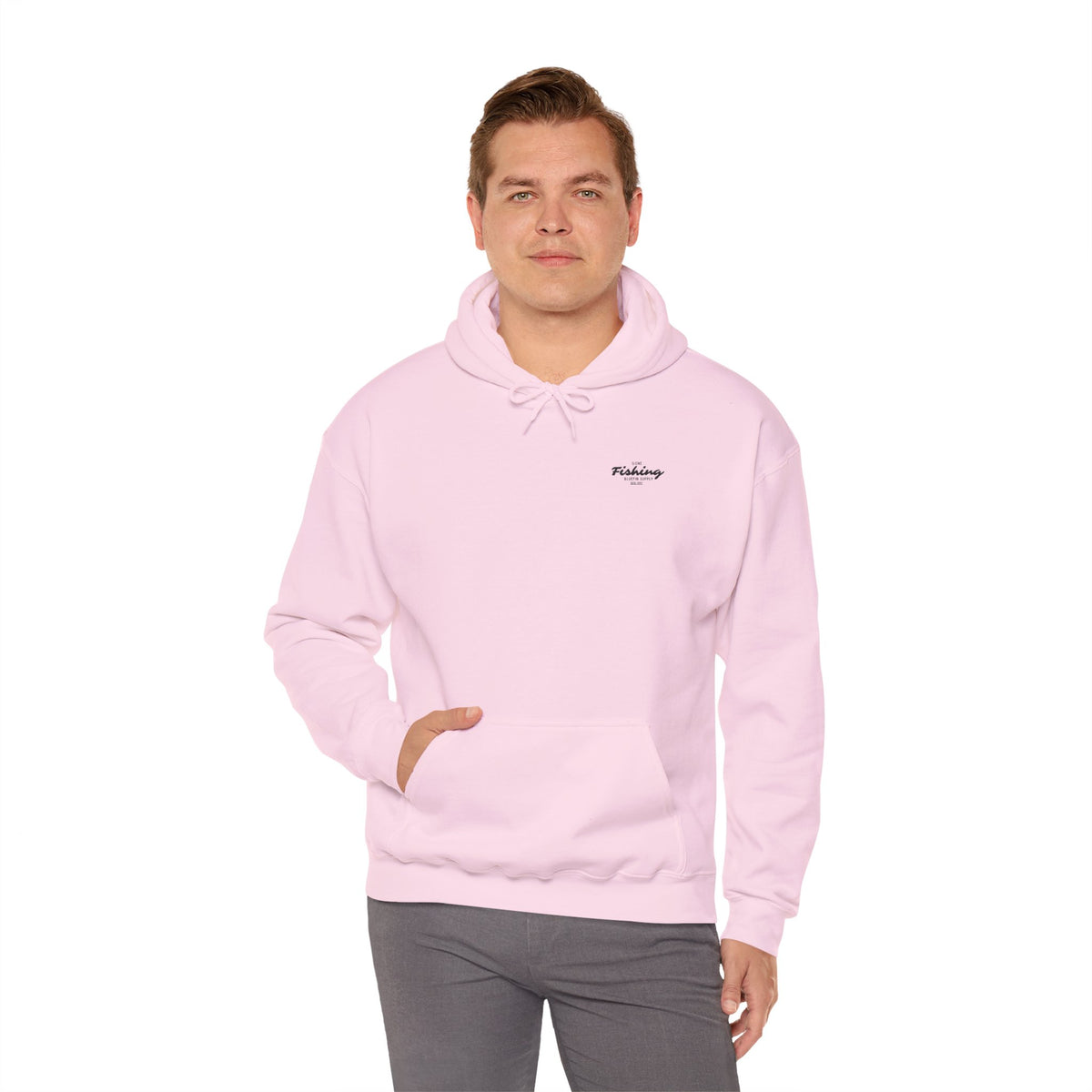 Fishing Graphic Hoodie — 'Gone Fishing' Boat & Fish Back Print