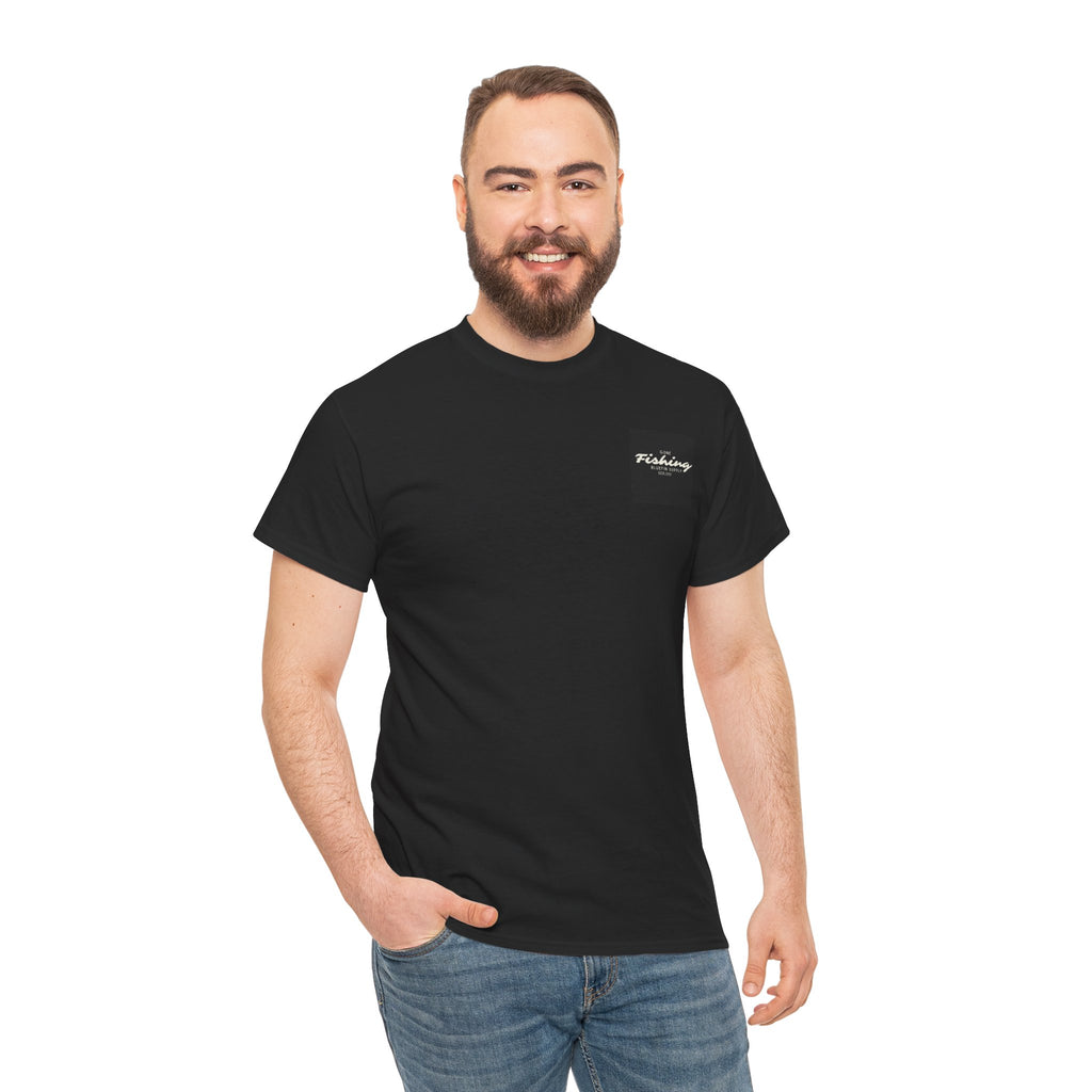 Gone Fishing T‑Shirt — Vintage Boat & Rods Graphic Tee (Bluefin Supply)