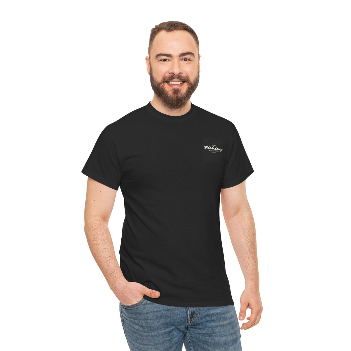 Gone Fishing T‑Shirt — Vintage Boat & Rods Graphic Tee (Bluefin Supply)