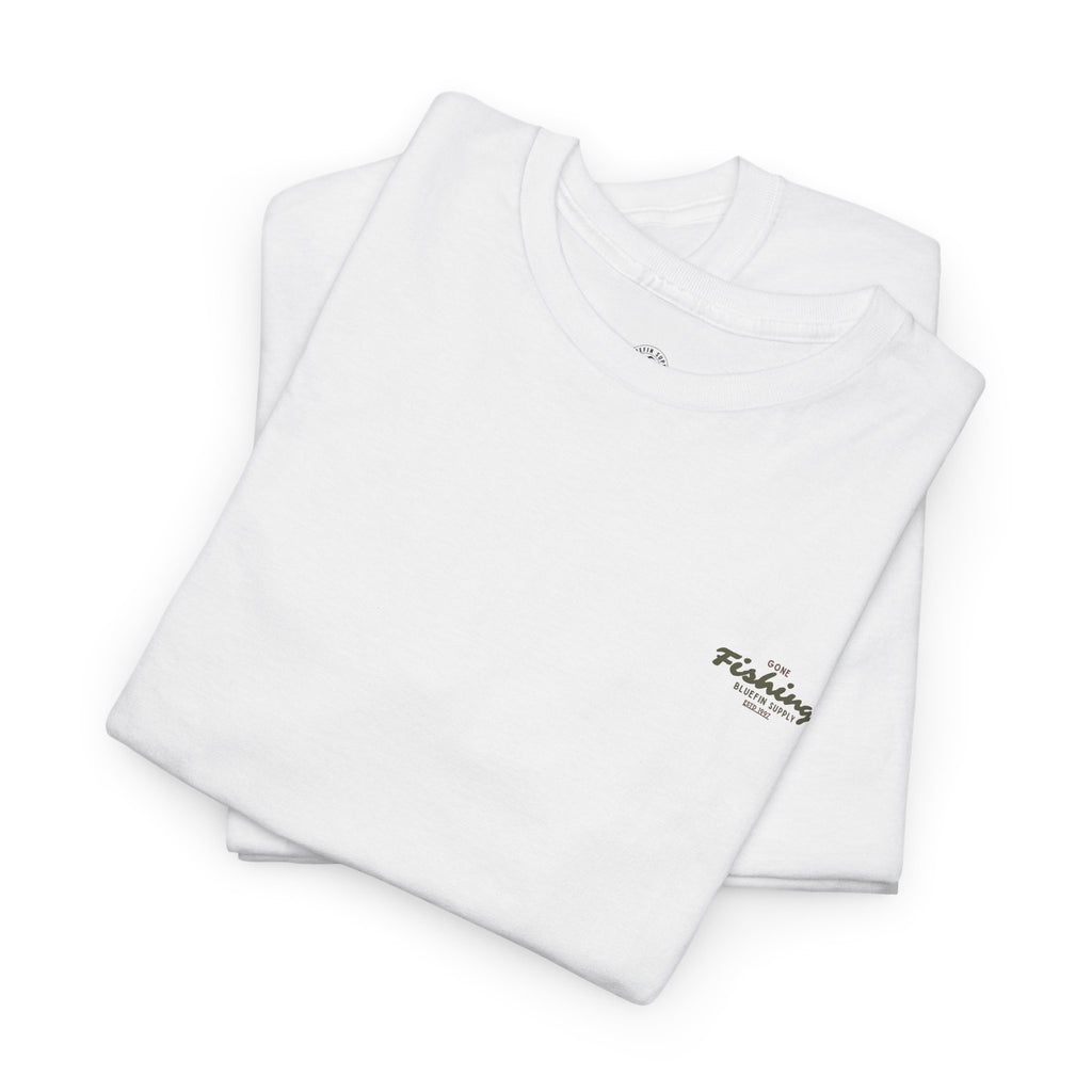 Fishing T-Shirt — 'Gone Fishing' Graphic Tee (Bluefin Supply)