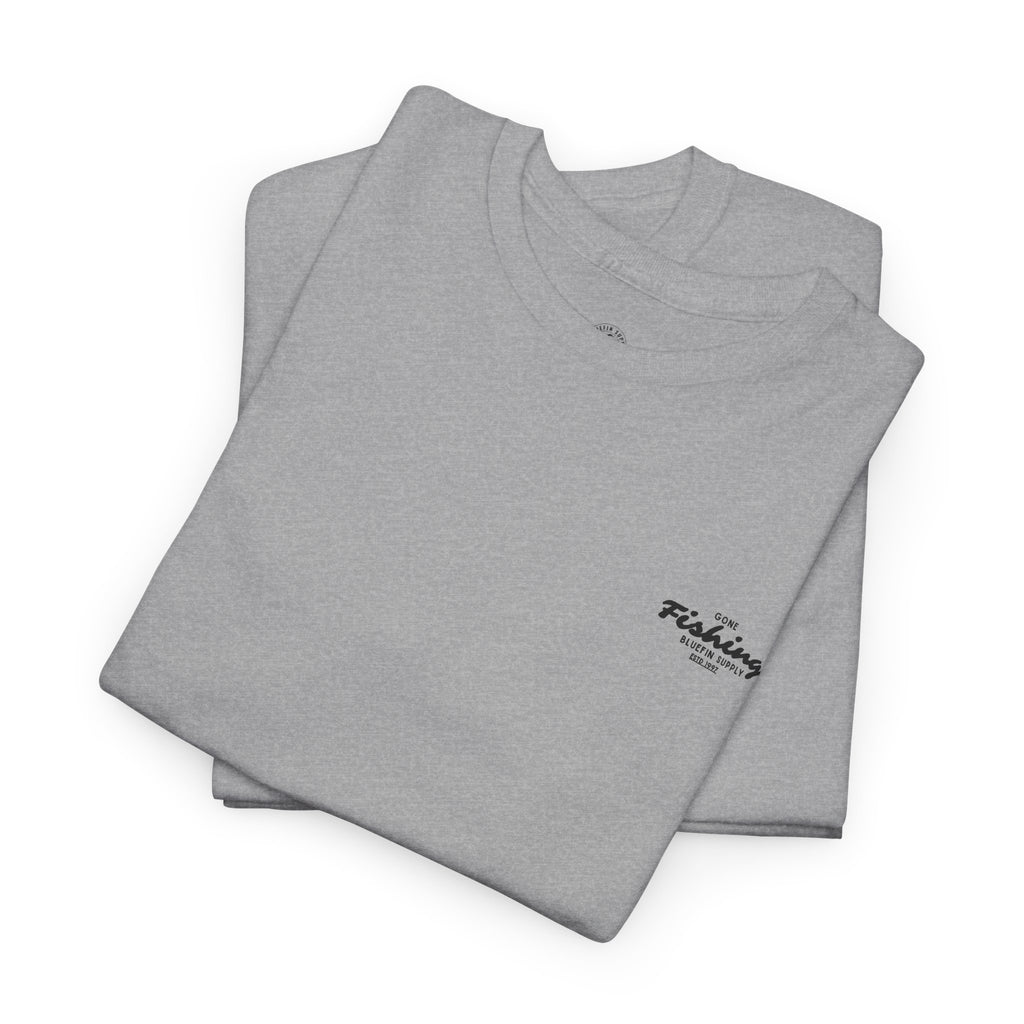 Fishing Graphic Tee — “Gone Fishing” Bluefin Supply T‑Shirt