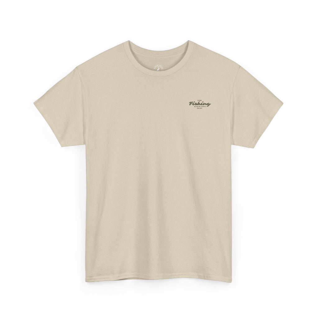 Fishing Tee — "Gone Fishing" Boat Graphic Short Sleeve Shirt