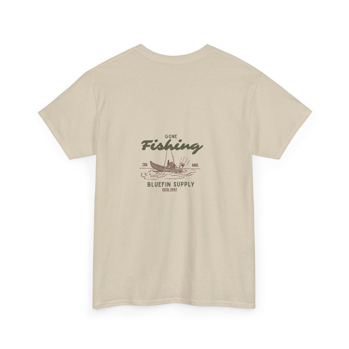 Fishing T-Shirt — 'Gone Fishing' Graphic Tee (Bluefin Supply)