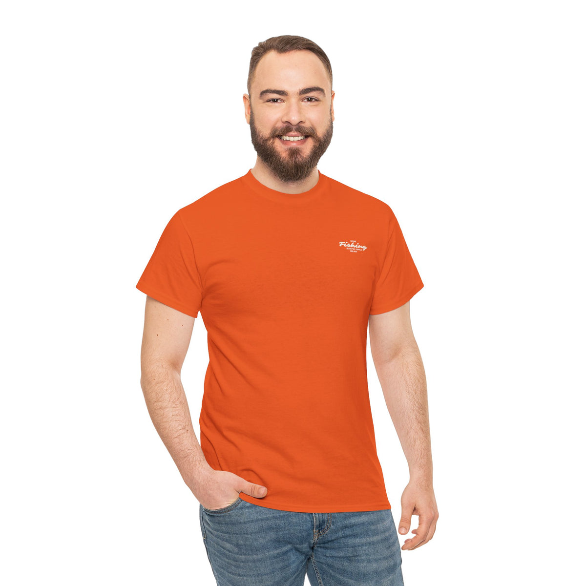 Fishing Tee — 'Gone Fishing' Graphic Cotton Shirt