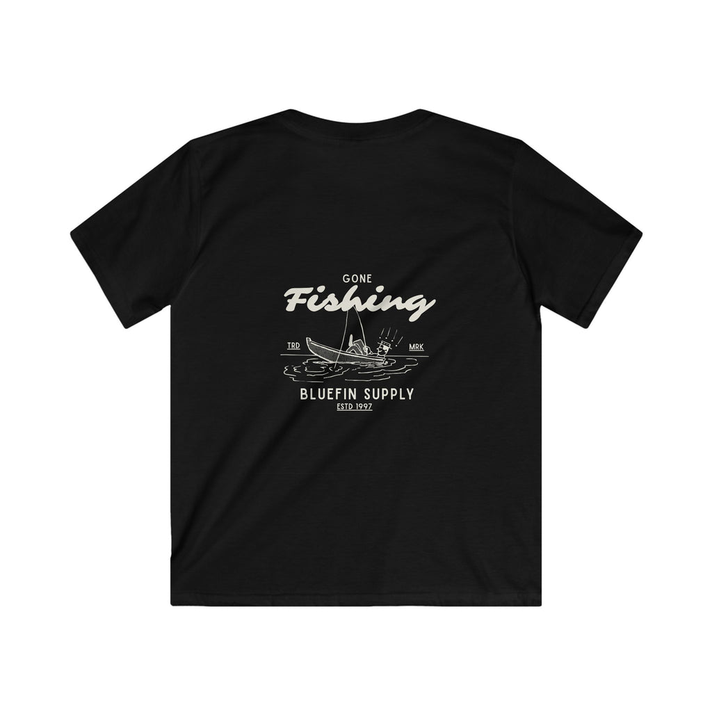 Kids 'Gone Fishing' Tee — Youth Fishing T-Shirt (Bluefin Supply)