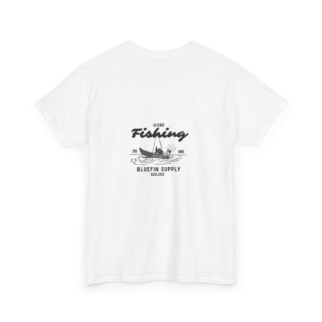 Fishing Graphic Tee — “Gone Fishing” Bluefin Supply T‑Shirt