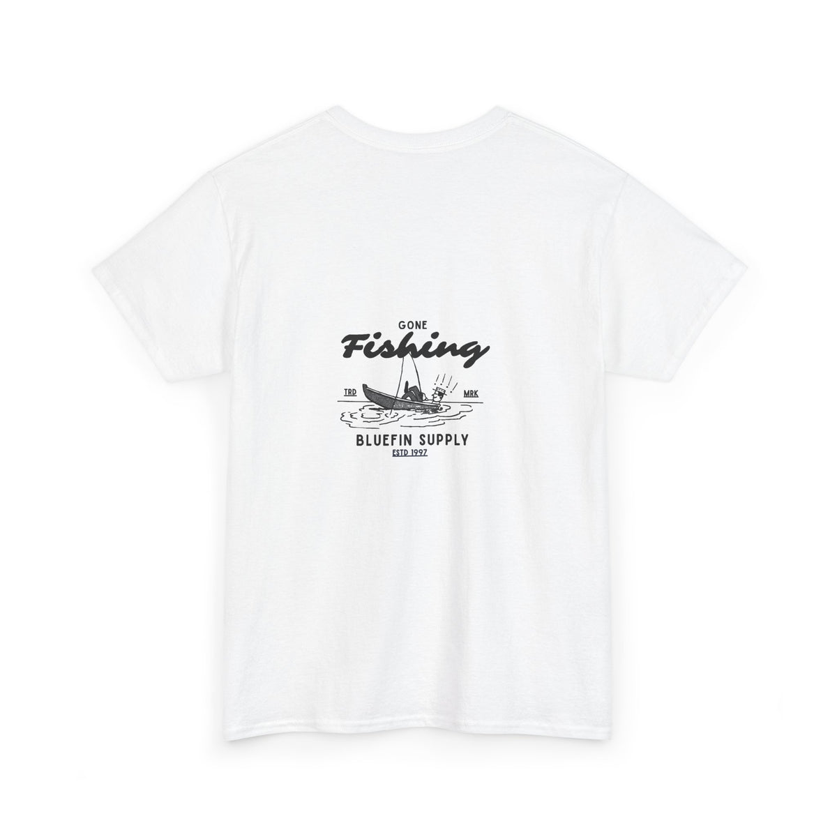Fishing Graphic Tee — “Gone Fishing” Bluefin Supply T‑Shirt