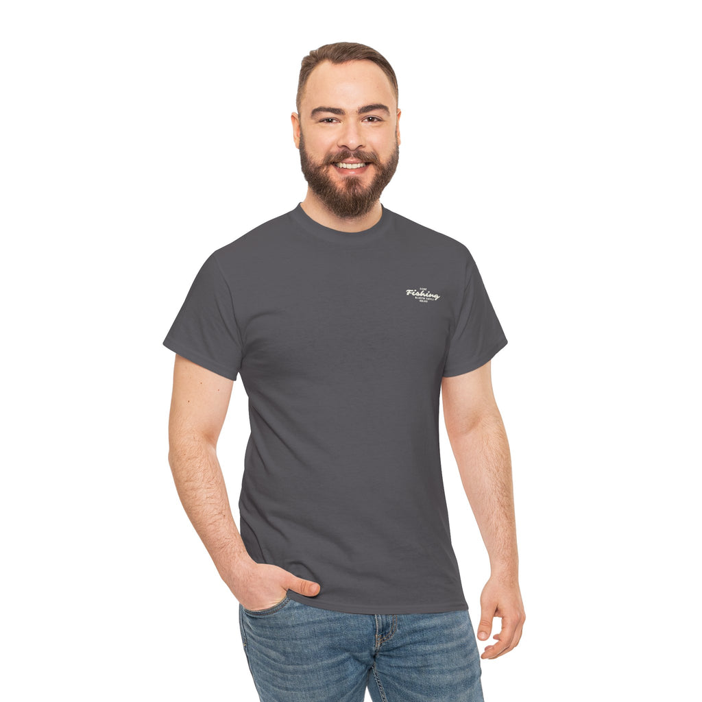 Fishing Tee — 'Gone Fishing' Graphic Cotton Shirt