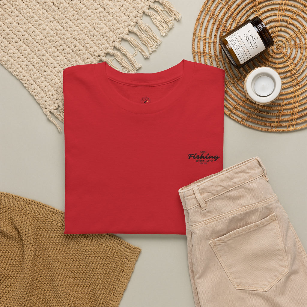 Fishing Graphic Tee — “Gone Fishing” Bluefin Supply T‑Shirt