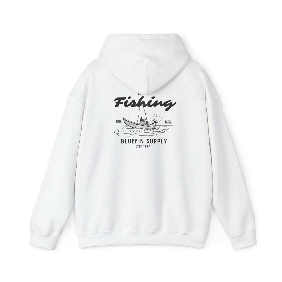 Fishing Hoodie — Bluefin Supply Vintage Boat Graphic Pullover