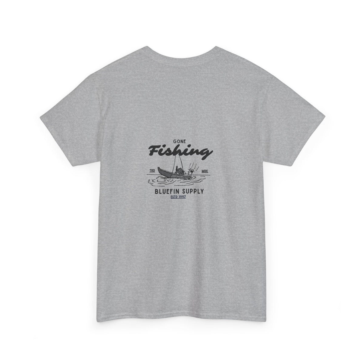 Fishing Graphic Tee — “Gone Fishing” Bluefin Supply T‑Shirt