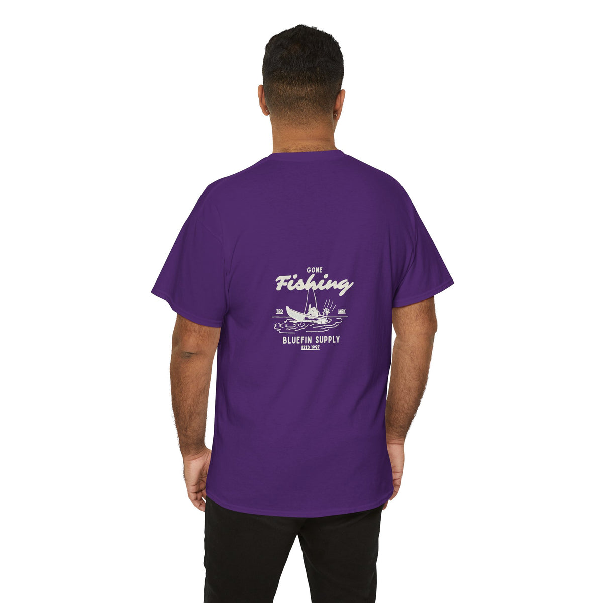 Fishing Tee — 'Gone Fishing' Graphic Cotton Shirt