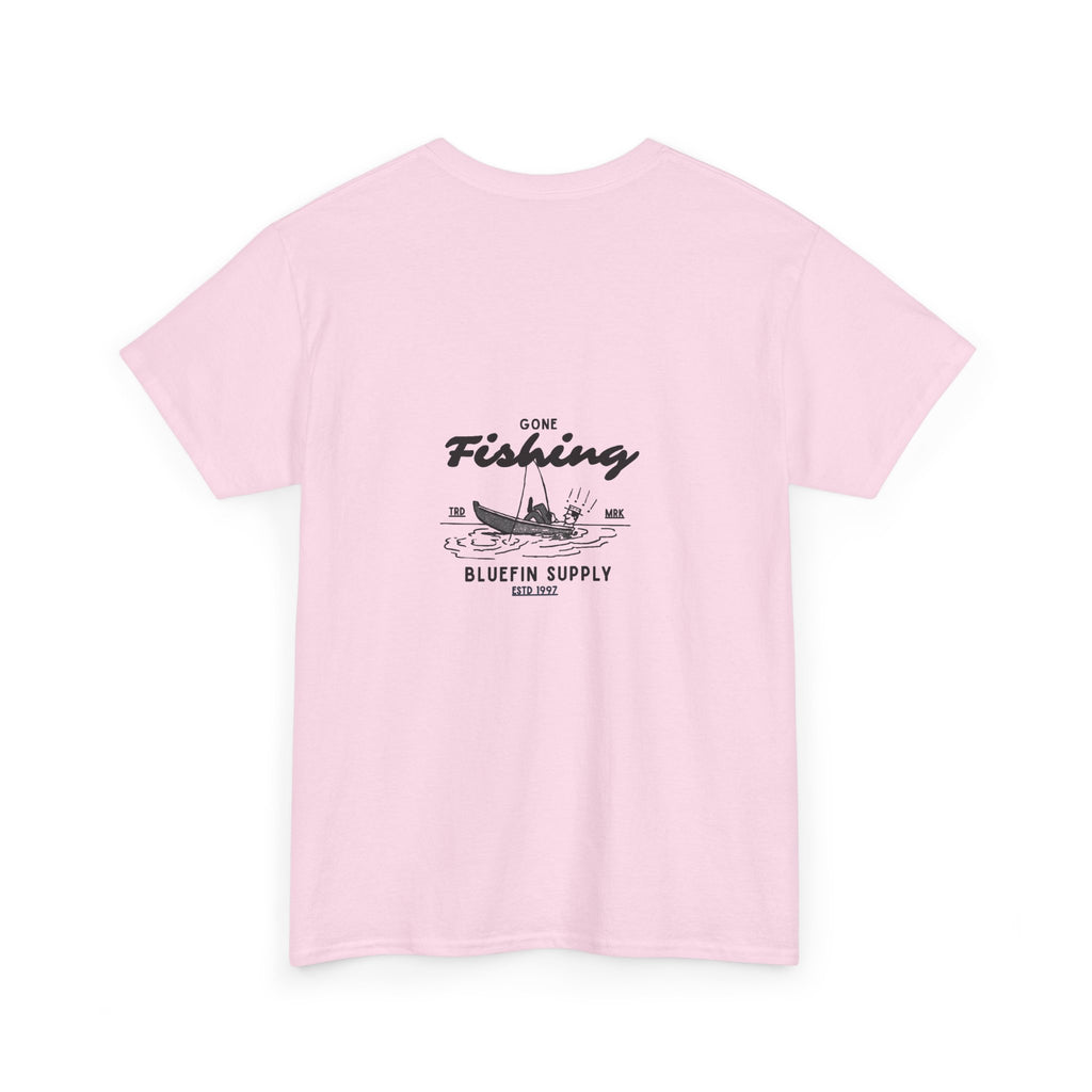 Fishing Graphic Tee — “Gone Fishing” Bluefin Supply T‑Shirt