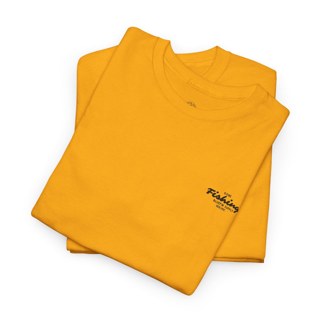 Fishing Graphic Tee — “Gone Fishing” Bluefin Supply T‑Shirt