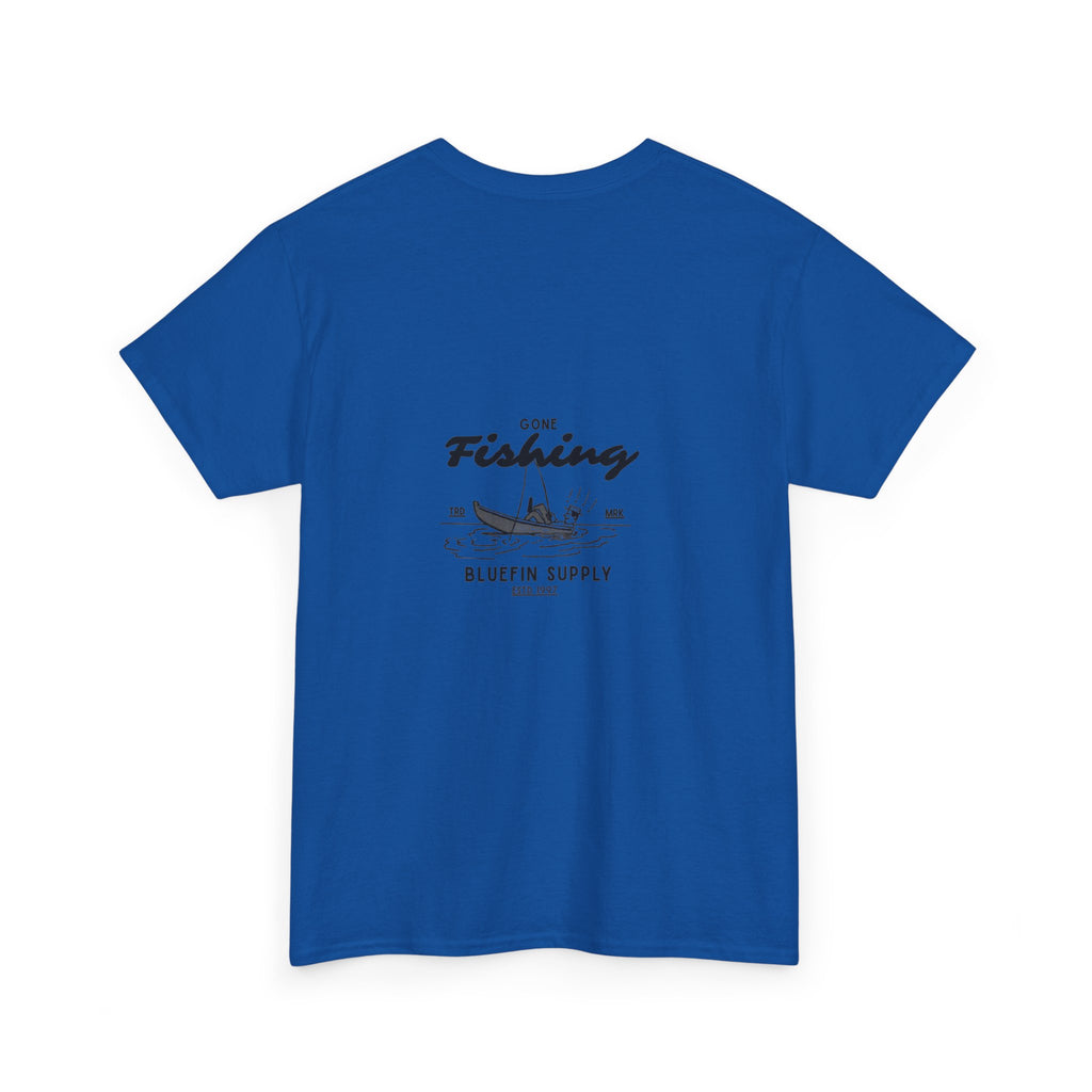 Fishing Graphic Tee — “Gone Fishing” Bluefin Supply T‑Shirt