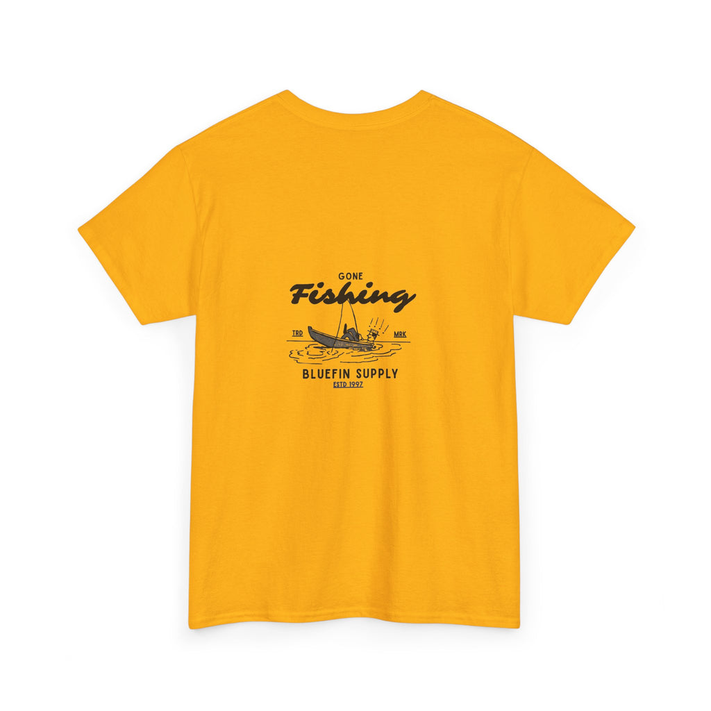 Fishing Graphic Tee — “Gone Fishing” Bluefin Supply T‑Shirt