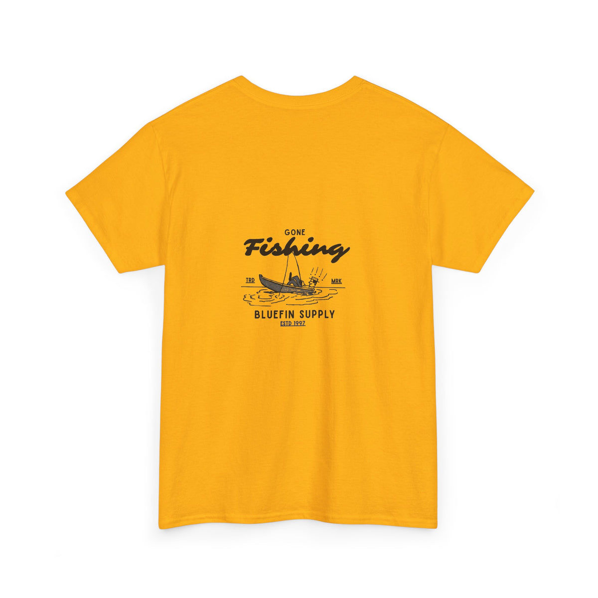 Fishing Graphic Tee — “Gone Fishing” Bluefin Supply T‑Shirt