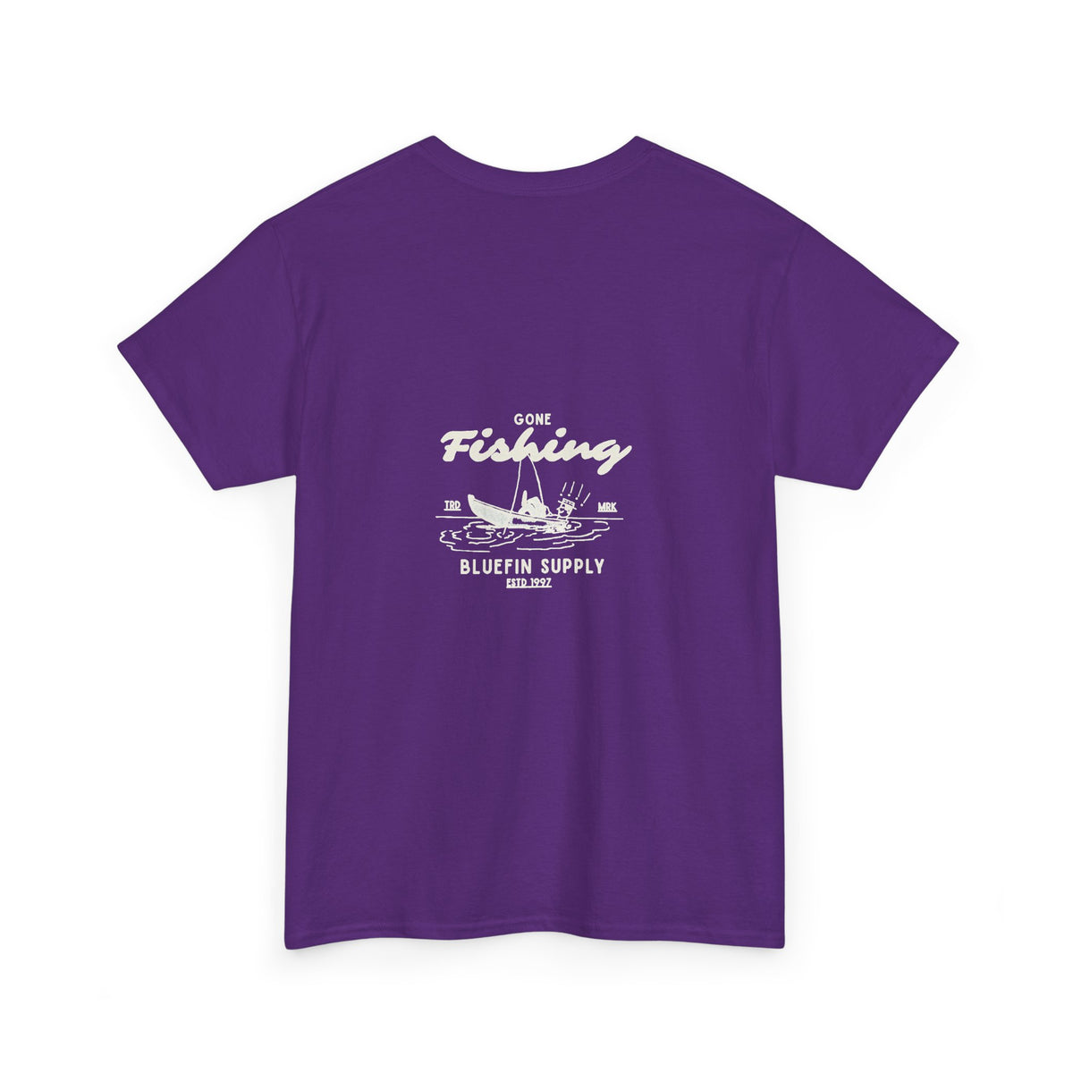 Fishing Tee — 'Gone Fishing' Graphic Cotton Shirt