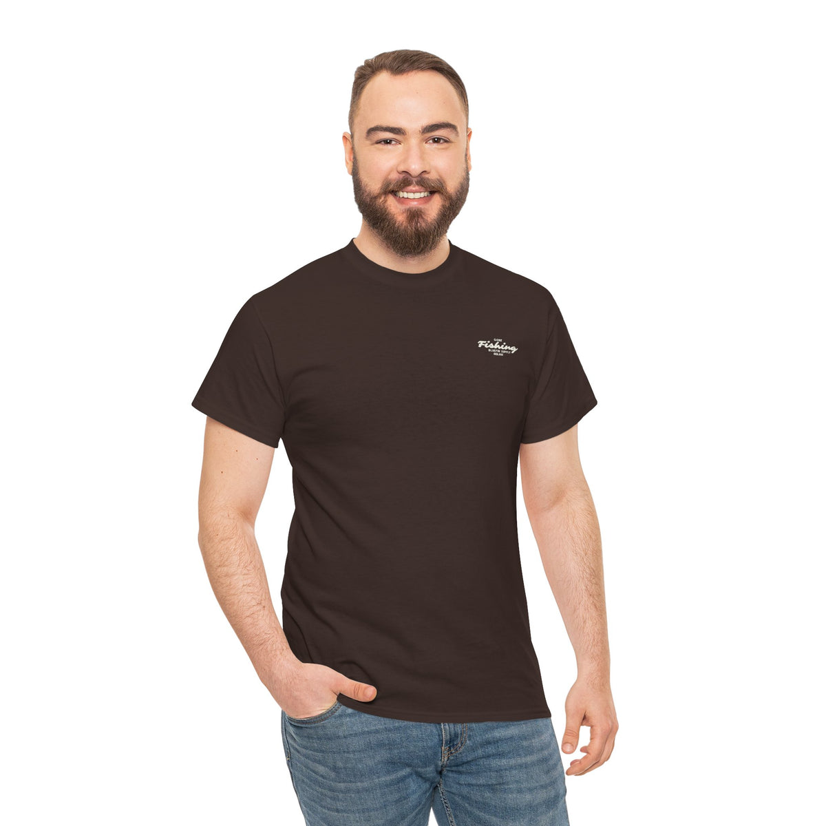 Fishing Tee — 'Gone Fishing' Graphic Cotton Shirt