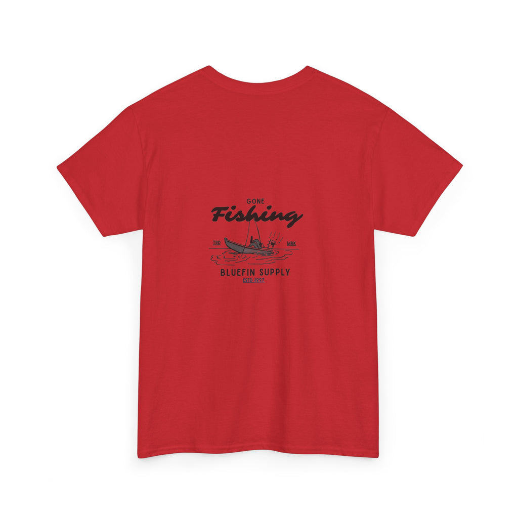 Fishing Graphic Tee — “Gone Fishing” Bluefin Supply T‑Shirt