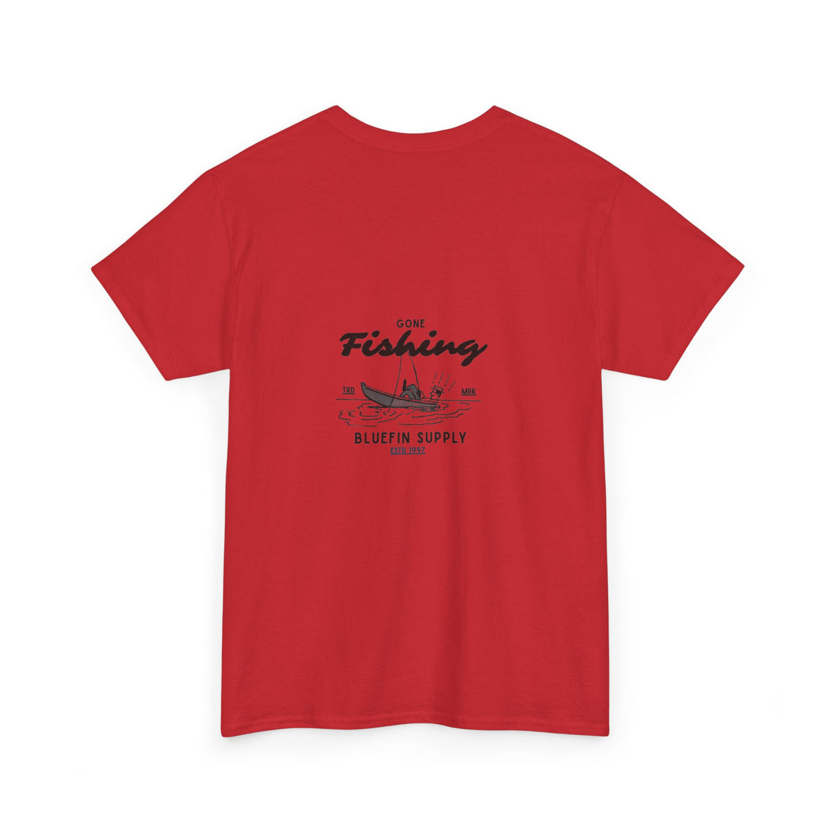 Fishing Graphic Tee — “Gone Fishing” Bluefin Supply T‑Shirt