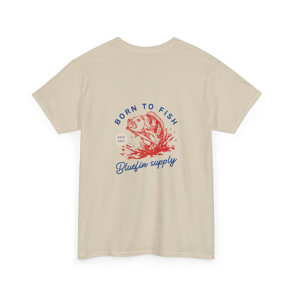 Fishing T-Shirt — "Born to Fish" Bass Graphic by Bluefin Supply