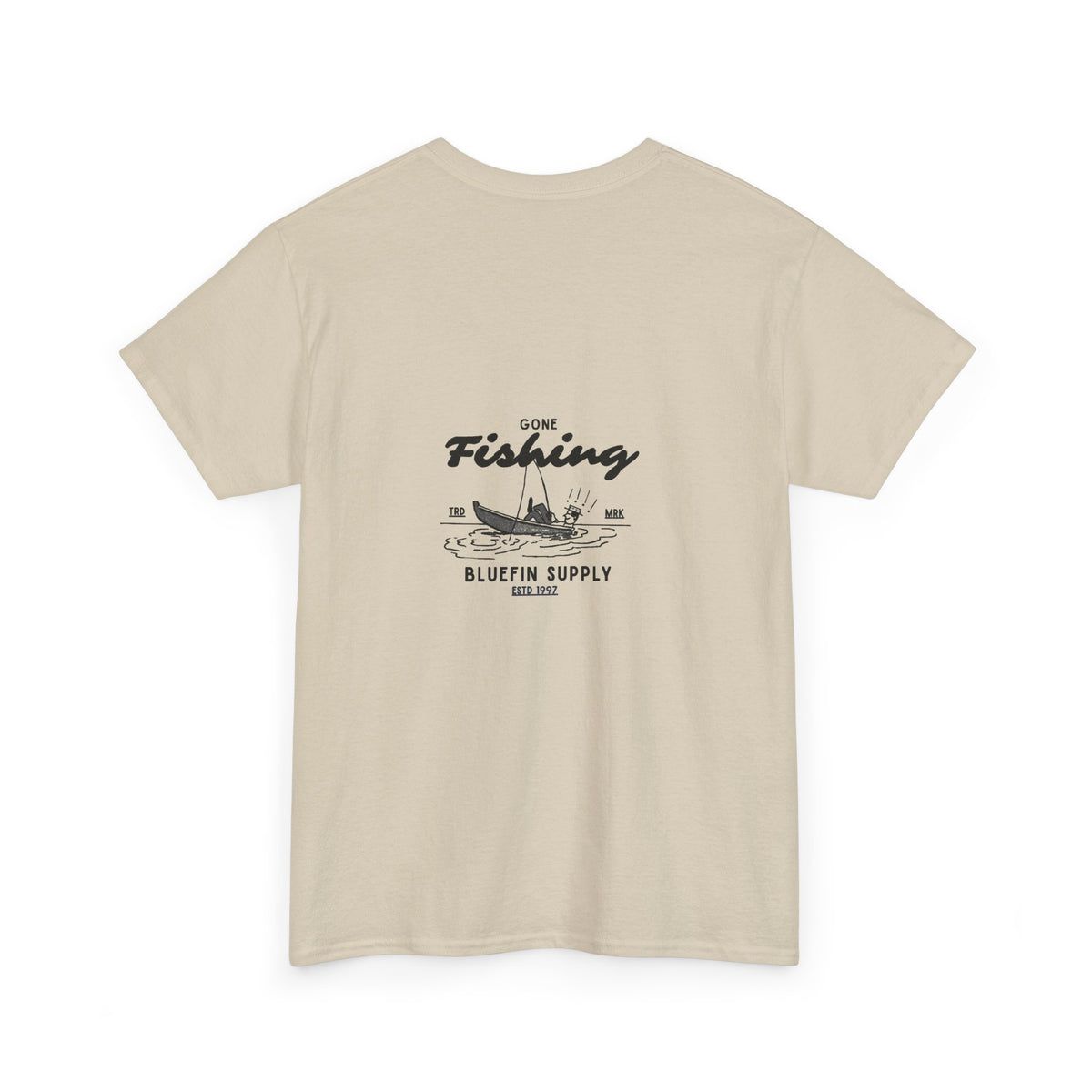 Fishing Graphic Tee — “Gone Fishing” Bluefin Supply T‑Shirt