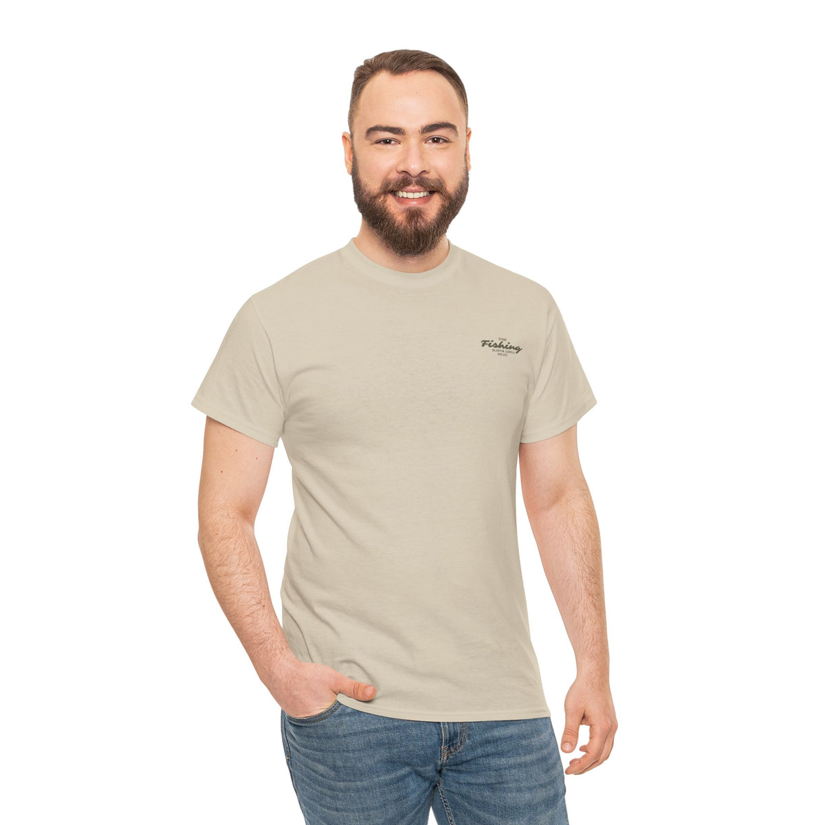 Fishing Tee — "Gone Fishing" Boat Graphic Short Sleeve Shirt