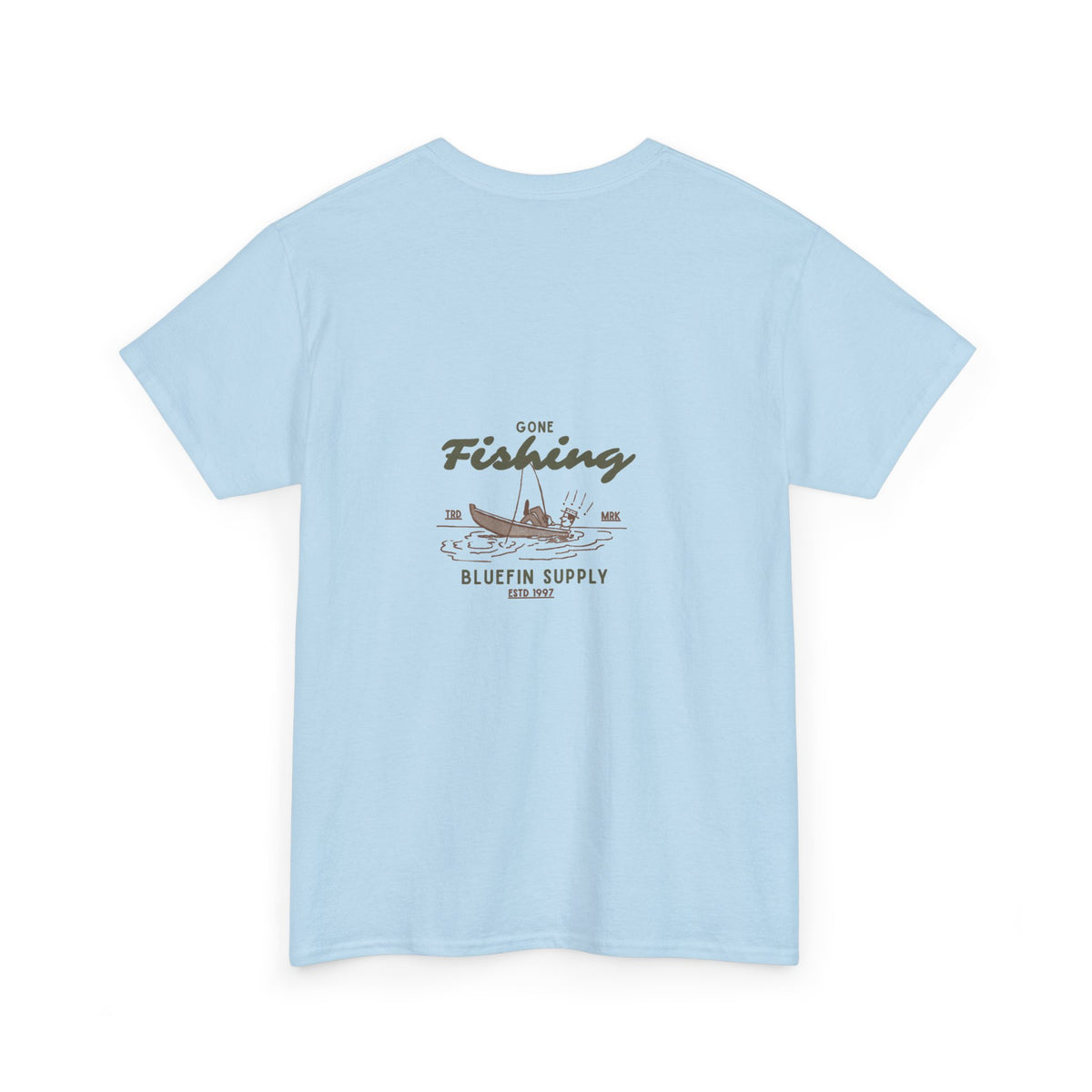 Fishing T-Shirt — 'Gone Fishing' Graphic Tee (Bluefin Supply)