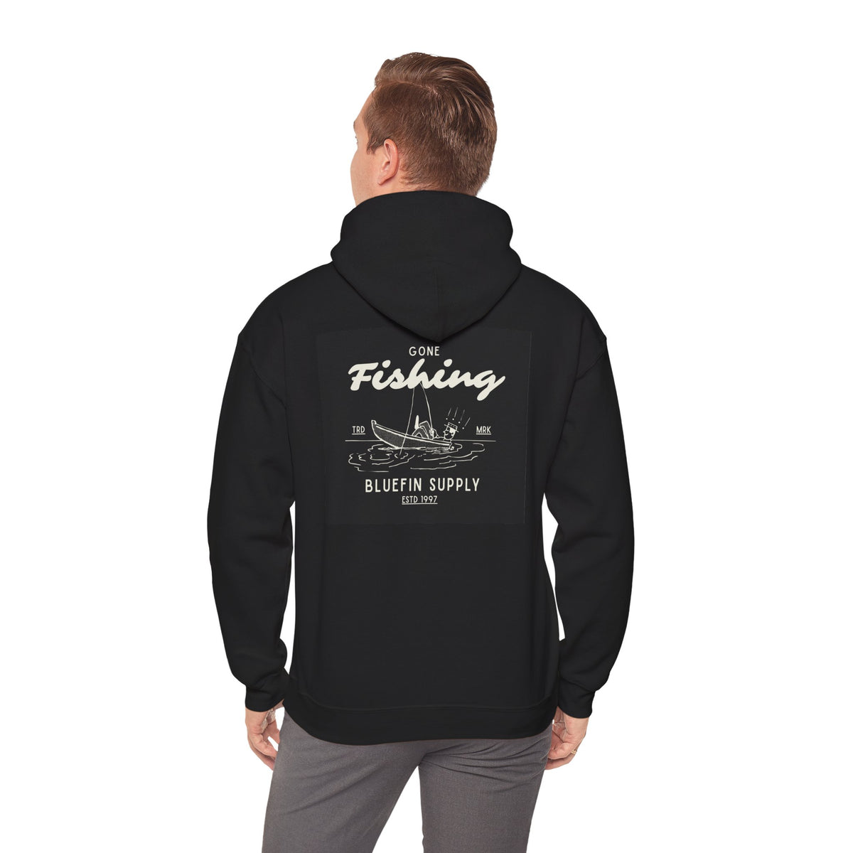 Fishing Hoodie - Bluefin Supply Vintage Boat Graphic Pullover