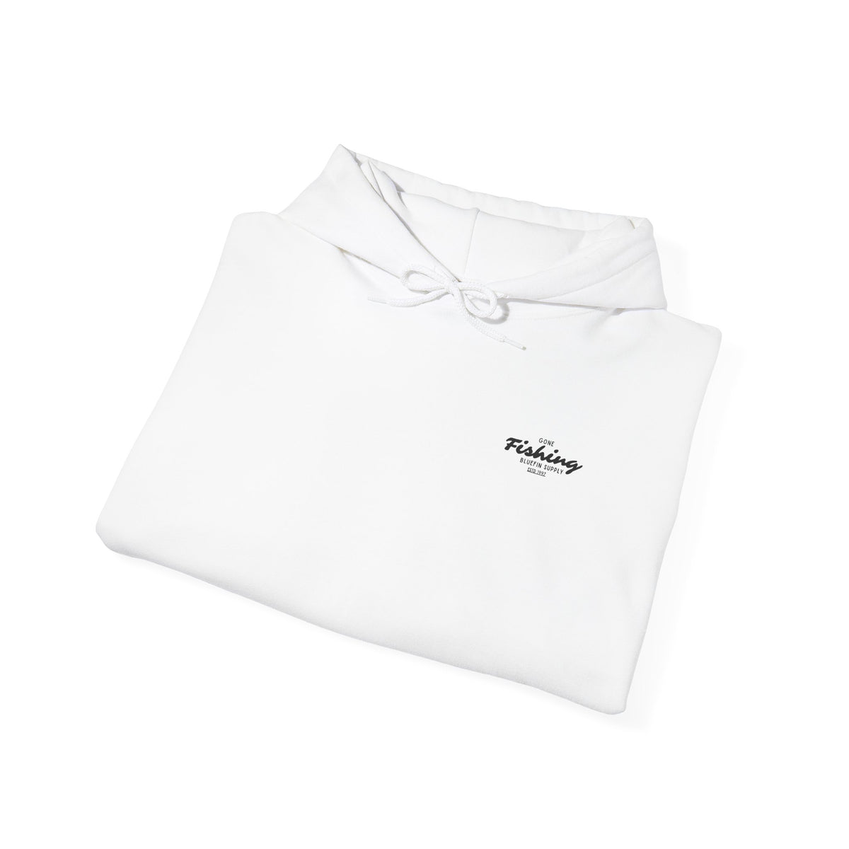 Fishing Graphic Hoodie — 'Gone Fishing' Boat & Fish Back Print