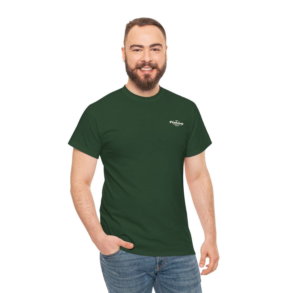 Fishing Tee — 'Gone Fishing' Graphic Cotton Shirt