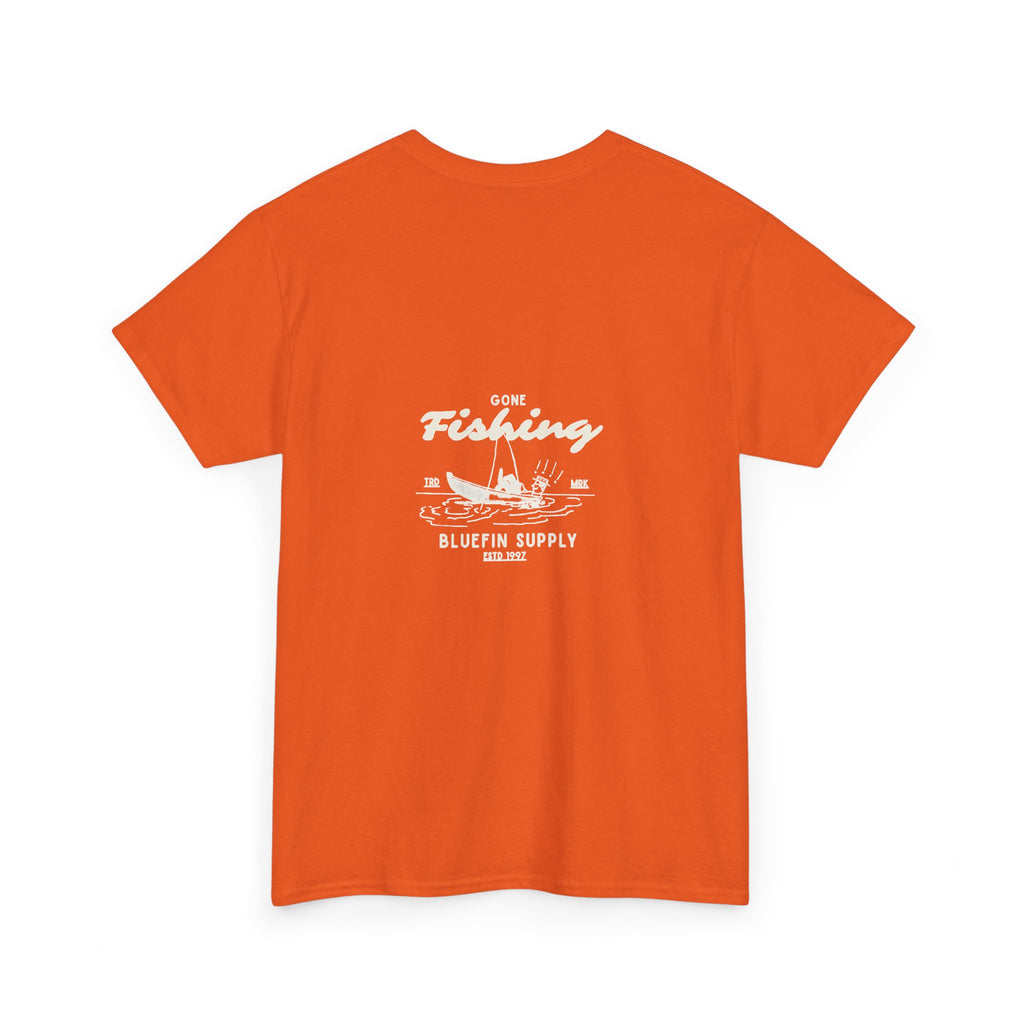 Fishing Tee — 'Gone Fishing' Graphic Cotton Shirt