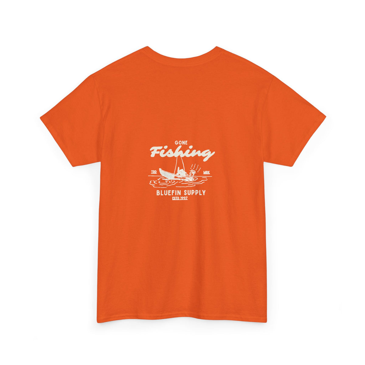 Fishing Tee — 'Gone Fishing' Graphic Cotton Shirt