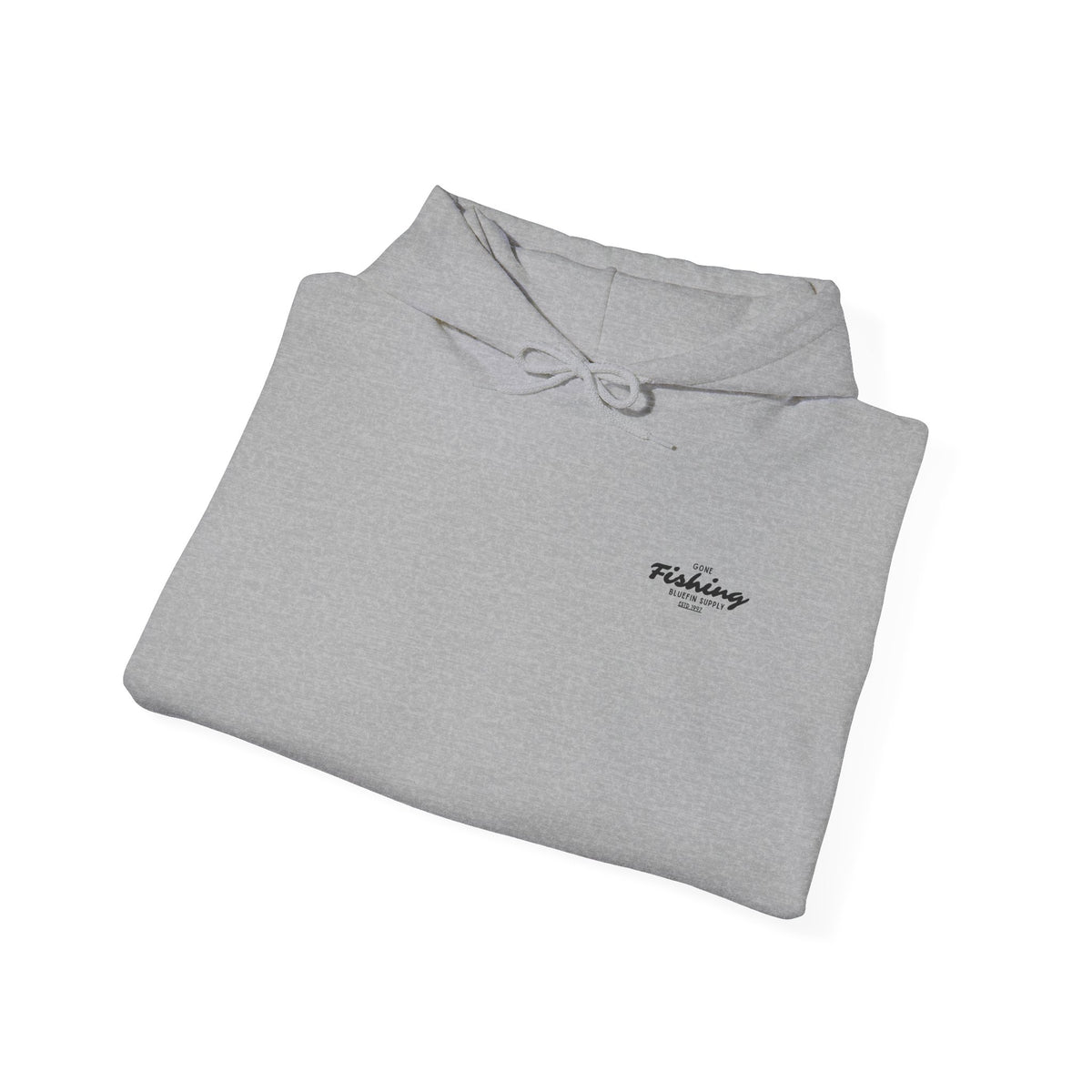 Fishing Graphic Hoodie — 'Gone Fishing' Boat & Fish Back Print