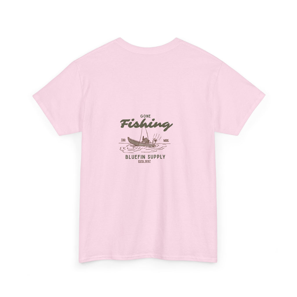 Fishing T-Shirt — 'Gone Fishing' Graphic Tee (Bluefin Supply)