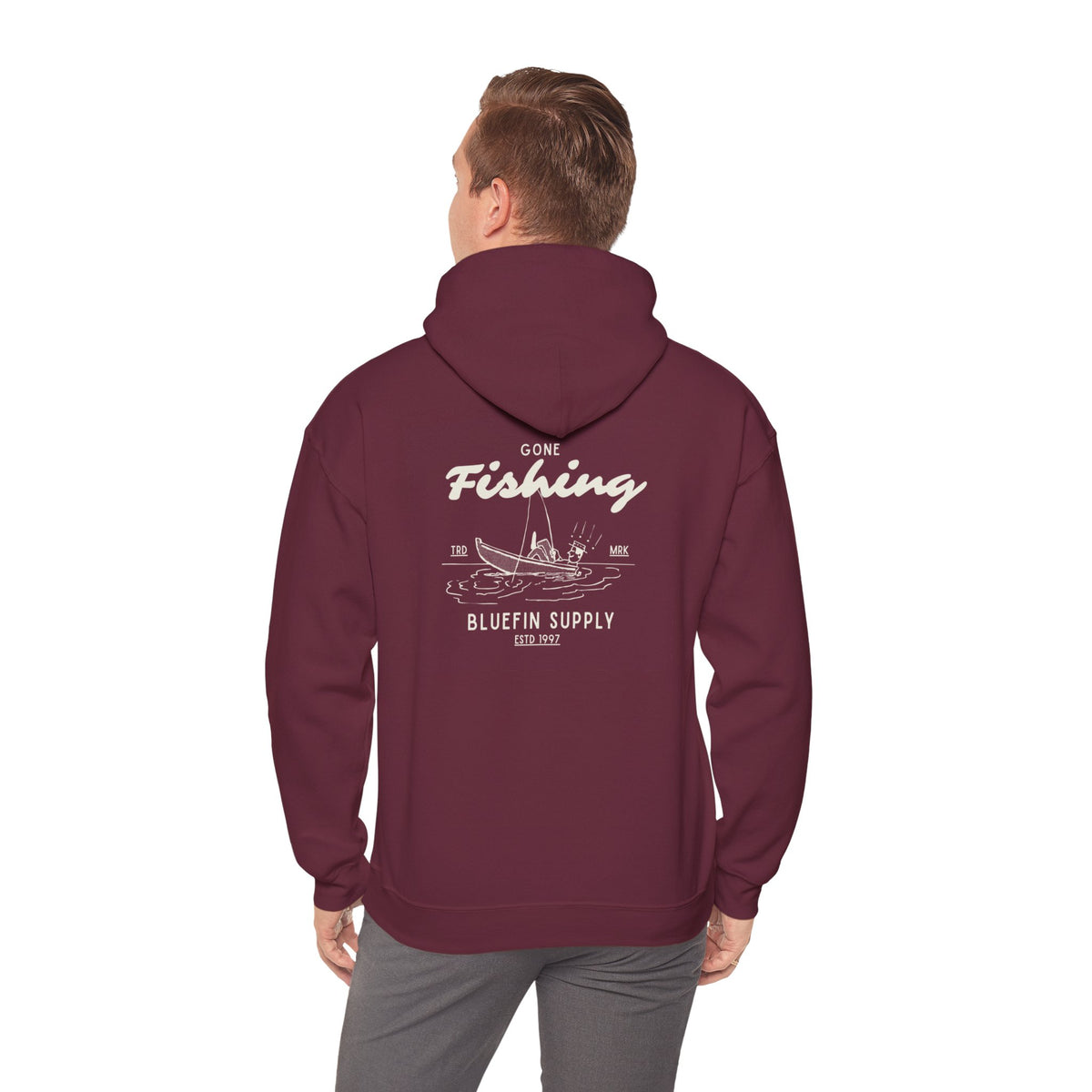 Fishing Graphic Hoodie — Bluefin Supply Boat Design