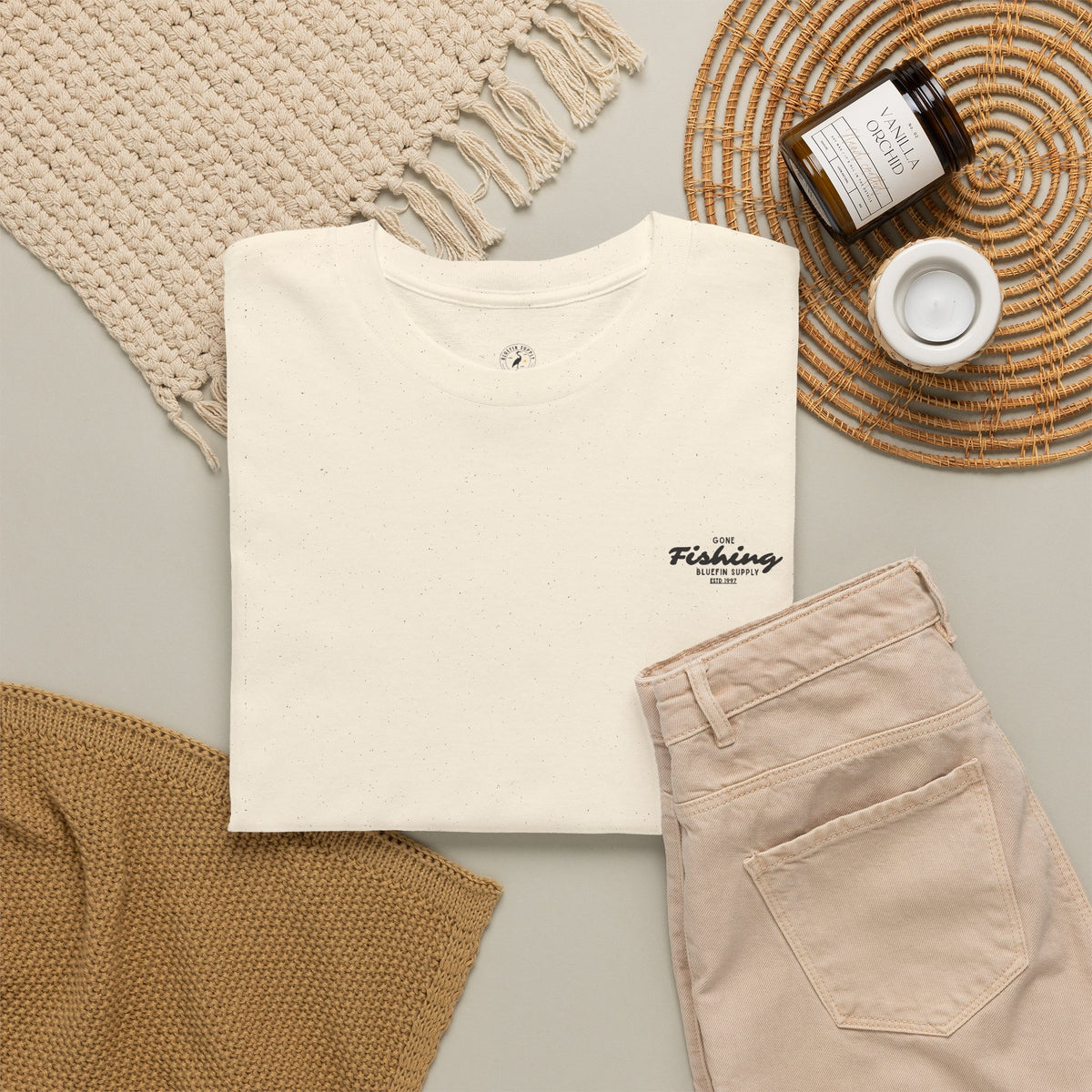 Fishing Graphic Tee — “Gone Fishing” Bluefin Supply T‑Shirt
