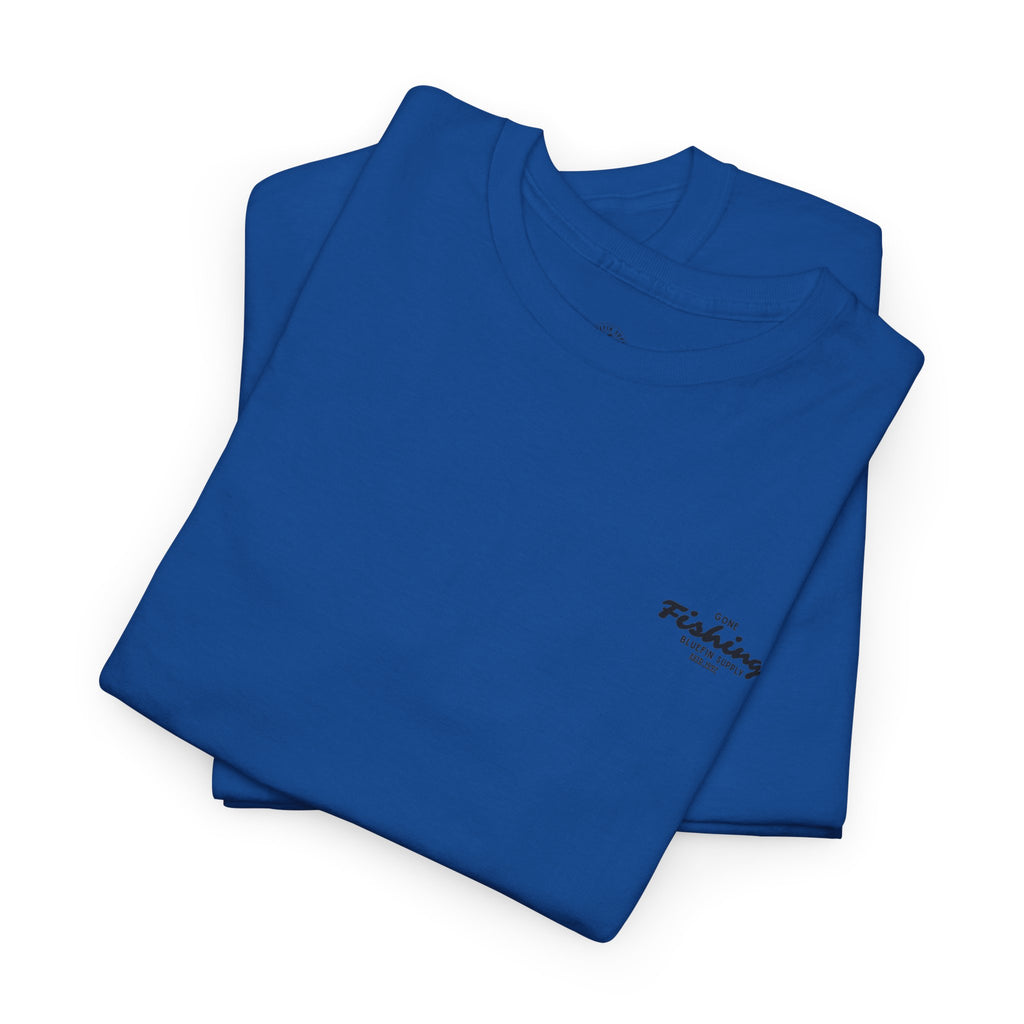 Fishing Graphic Tee — “Gone Fishing” Bluefin Supply T‑Shirt