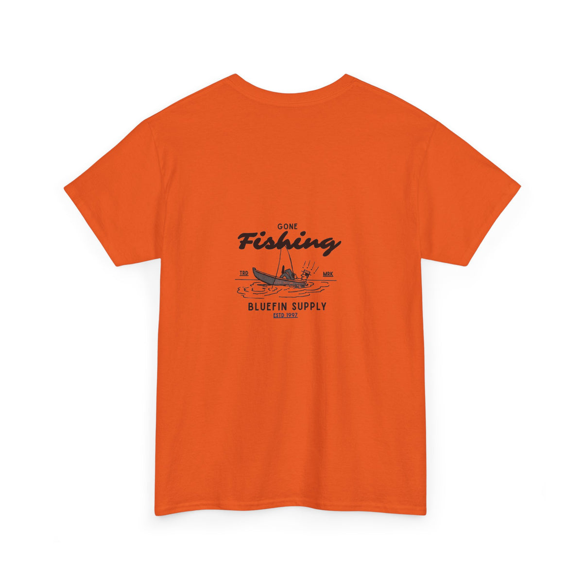 Fishing Graphic Tee — “Gone Fishing” Bluefin Supply T‑Shirt