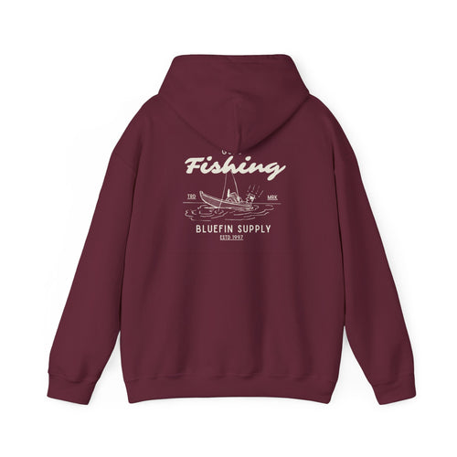 Fishing Graphic Hoodie — Bluefin Supply Boat Design