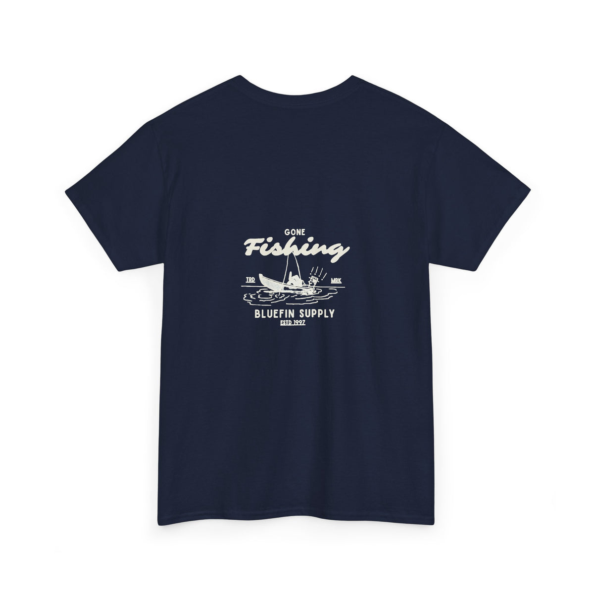 Fishing Tee — 'Gone Fishing' Graphic Cotton Shirt