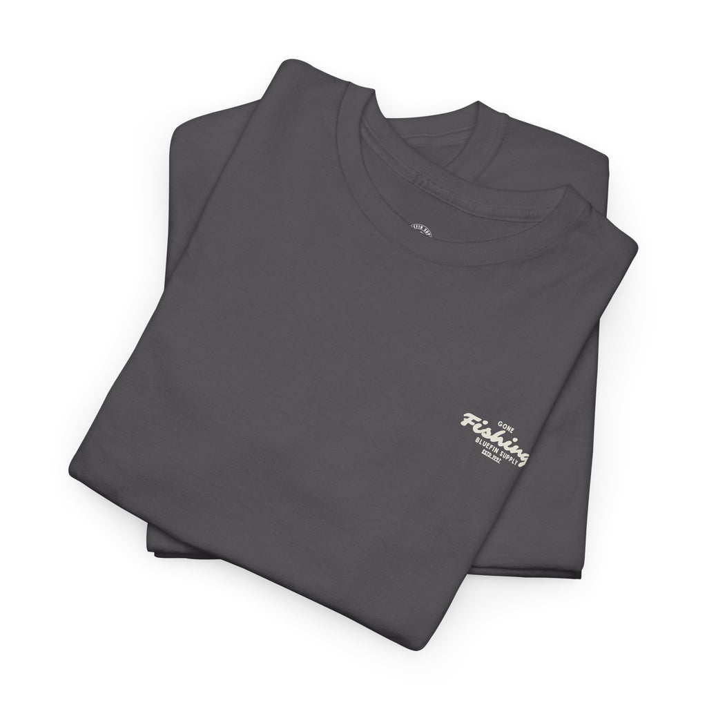 Fishing Tee — 'Gone Fishing' Graphic Cotton Shirt
