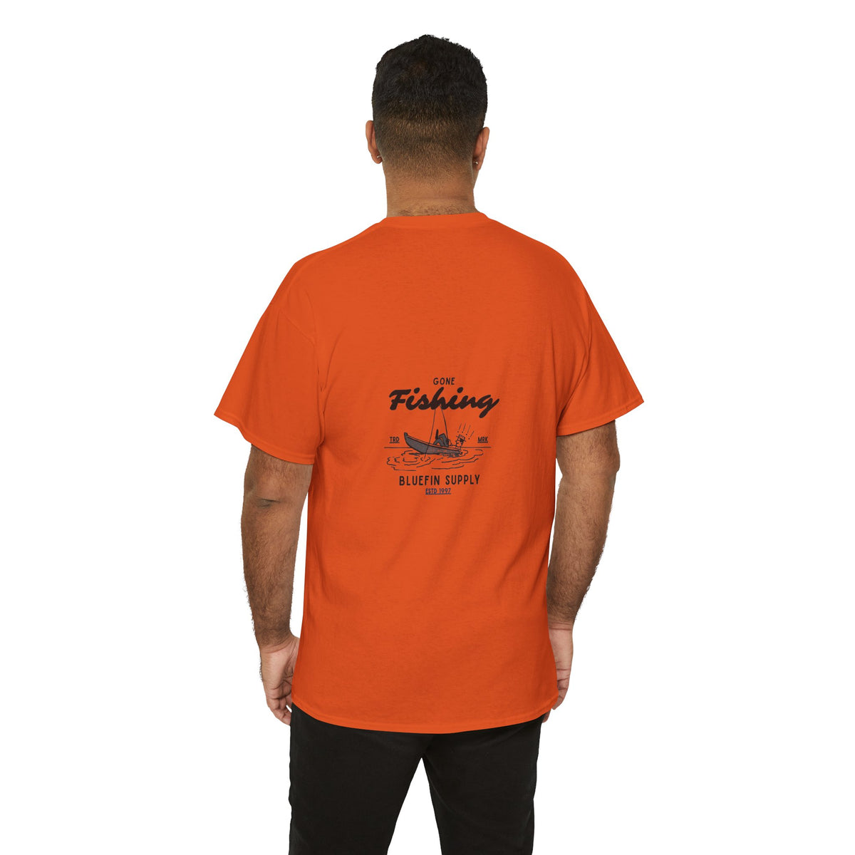 Fishing Graphic Tee — “Gone Fishing” Bluefin Supply T‑Shirt