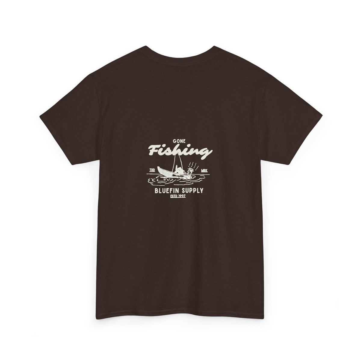 Fishing Tee — 'Gone Fishing' Graphic Cotton Shirt