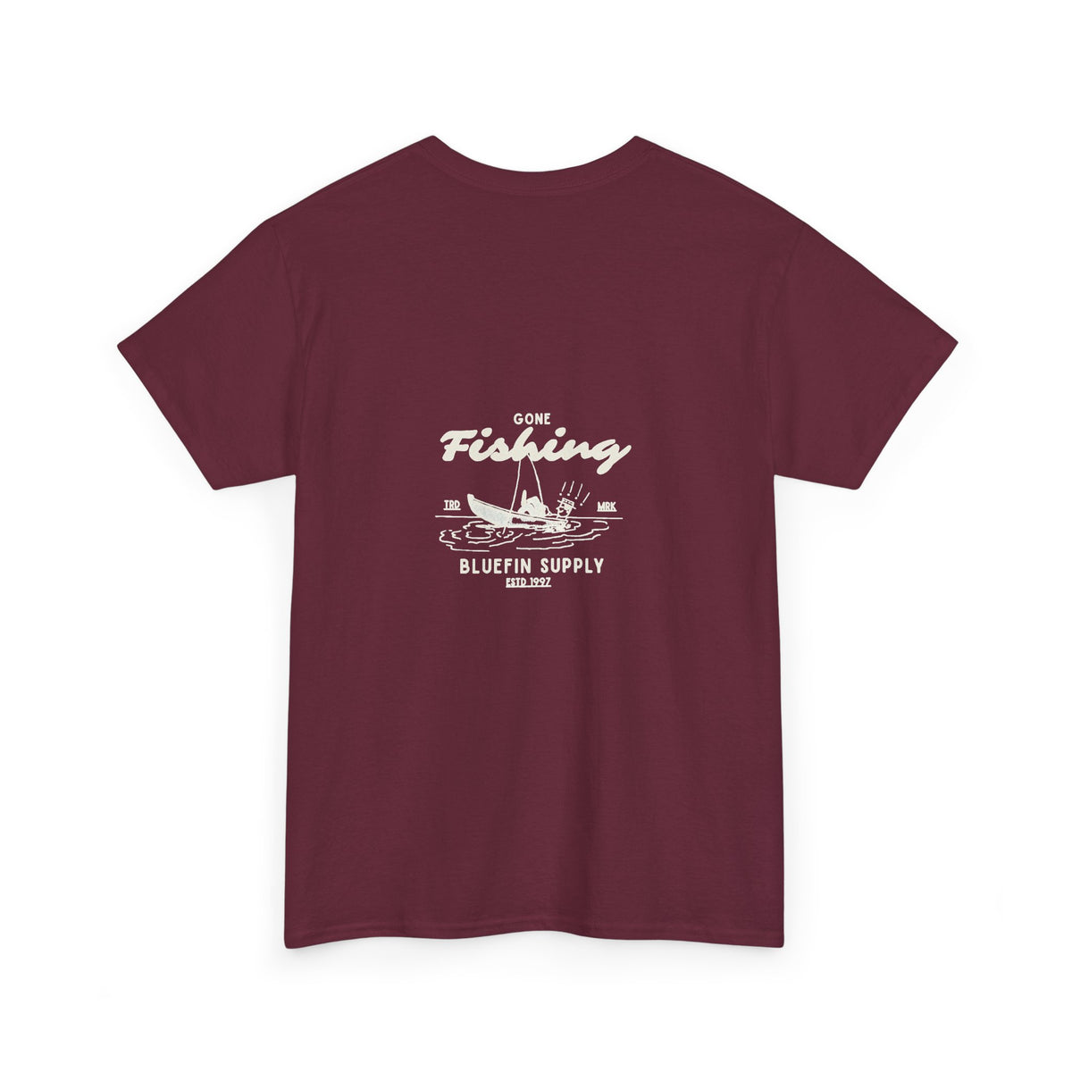 Fishing Tee — 'Gone Fishing' Graphic Cotton Shirt