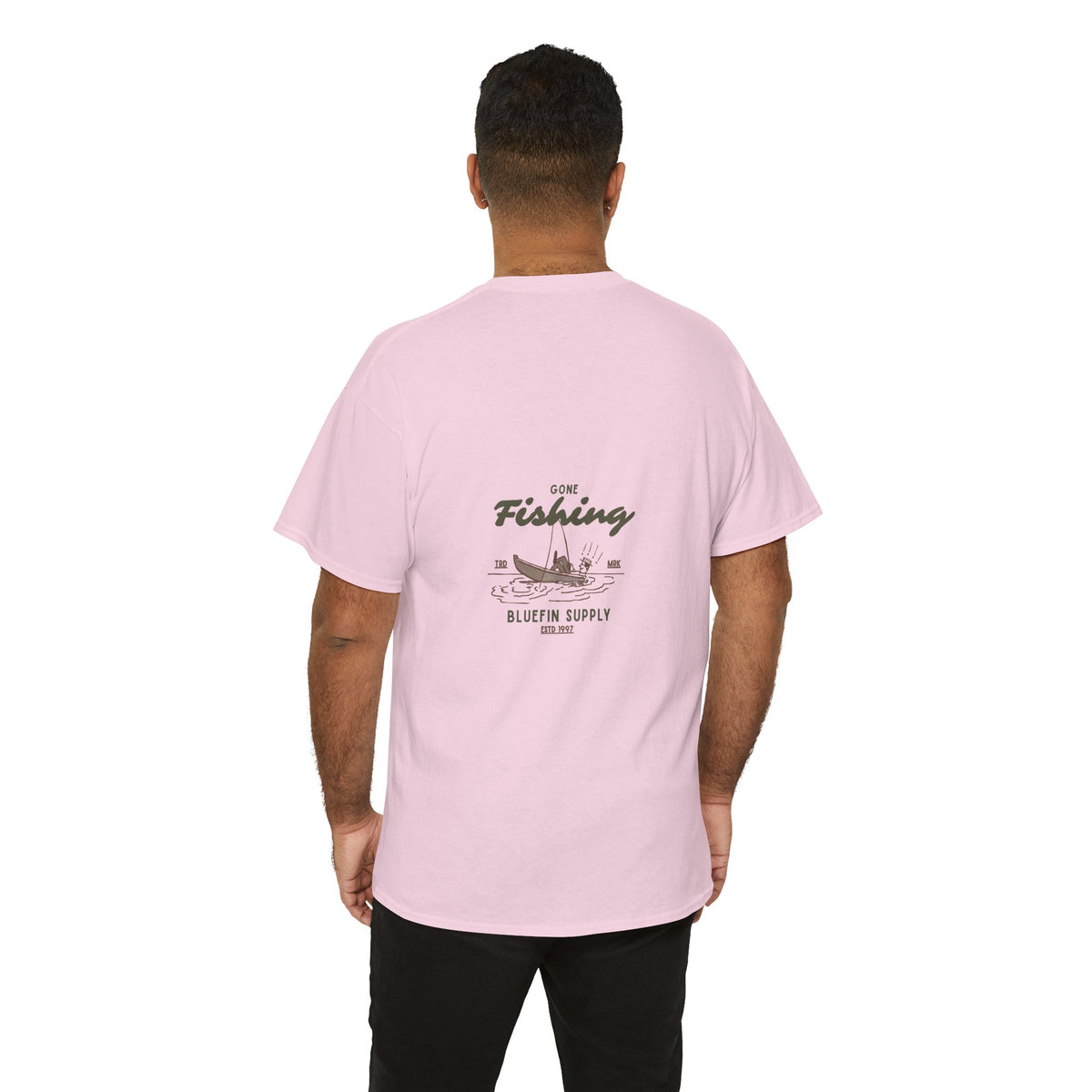 Fishing T-Shirt — 'Gone Fishing' Graphic Tee (Bluefin Supply)