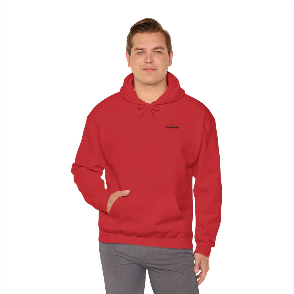 Fishing Graphic Hoodie — 'Gone Fishing' Boat & Fish Back Print