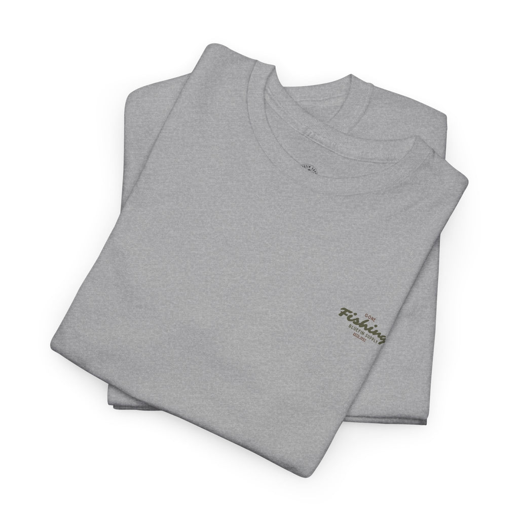 Fishing T-Shirt — 'Gone Fishing' Graphic Tee (Bluefin Supply)